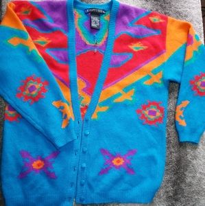 Vibrant vintage IB diffusion cardigan
